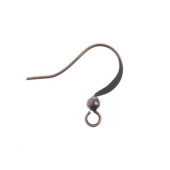 Sundaylace Creations & Bling Basics Must Have Findings - Earwire w/ Bead Antique Copper 60pcs, Earring Finding,  New Beader Basics