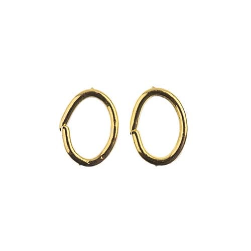 Sundaylace Creations & Bling Basics Must Have Findings - Jump Ring Oval 6x5mm Gold 98pcs, Earring Finding,  New Beader Basics