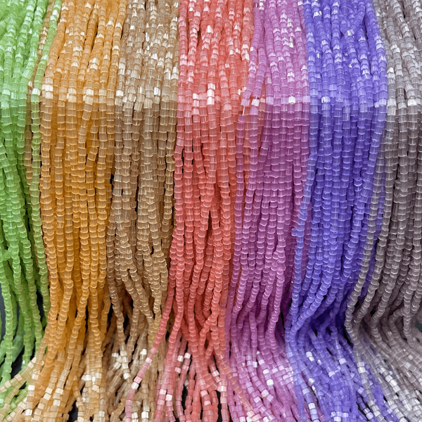 Sundaylace Creations & Bling Promotions Full Hank Rainbow (7 colours x full hank 45g) Rainbow 2-cut SATIN SET, in 1/2 hanks and full hank sets,  Black Friday Promotion Set