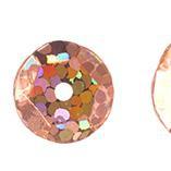Sundaylace Creations & Bling Sequin Sequins Round 6/8/10mm  Hologram Peach