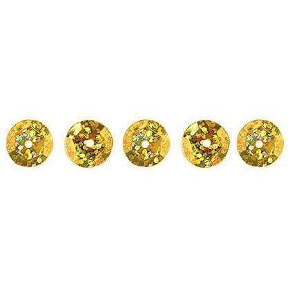 Sundaylace Creations & Bling Sequin Sequins Round 6mm Aprx 1600pcs  Hologram Gold