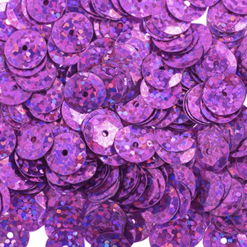 Sundaylace Creations & Bling Sequin Sequins Round 6mm Hot Pink Hologram, Aprx 1600pcs