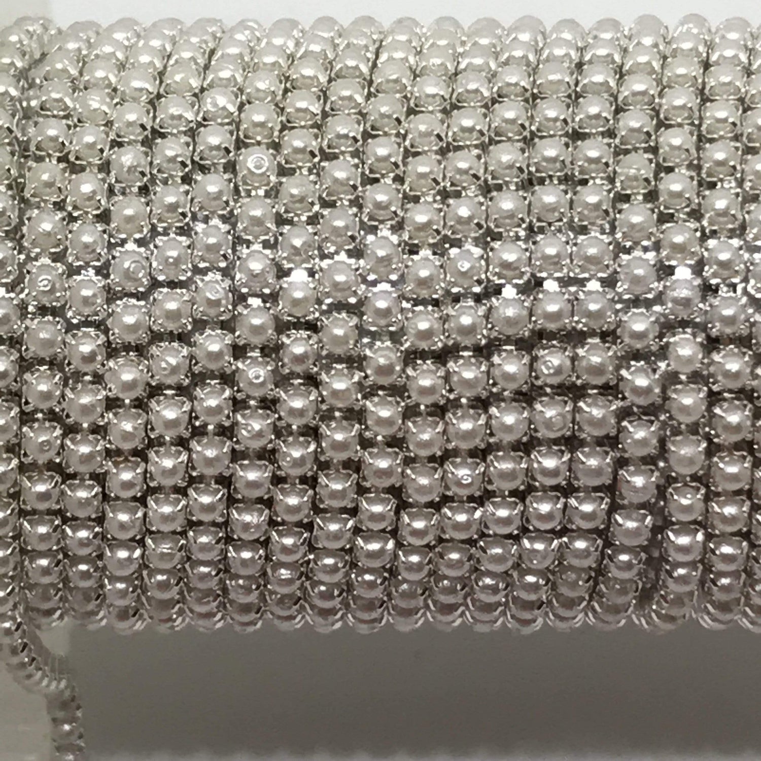 Sundaylace Creations & Bling SS6 Metal Rhinestone Chain ss6 / Silver Pearl Ss6 & Ss12 White/Ivory Pearl Stone,  Silver or Gold Metal Rhinestone Chain