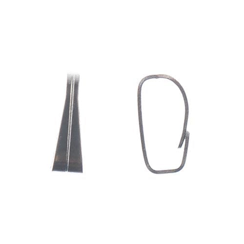 Sundaylace Creations & Bling Basics Stainless Steel Pinch Bail 7mm 24pcs, Basics