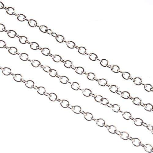 Sundaylace Creations & Bling Basics Stainless Steel Rolo Chain 1m w/ 1.5x1.2mm Links, Basics