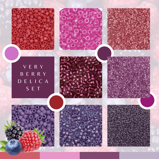Sundaylace Creations & Bling Promotions Very Berry Bliss, 8 Delica Set, Summer Promotions